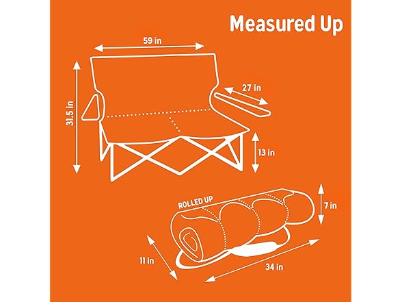 Kelty Low Loveseat Oversized 2-Person Camp Chair