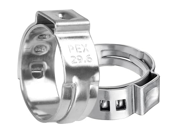 100 Pcs 1/2'' & 50Pcs 1'' Pex Cinch Clamp Ring