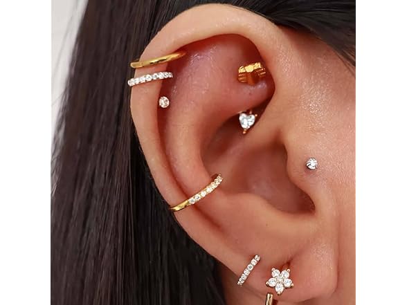 KXSBXJ 16G Titanium Flat Back Nose Stud