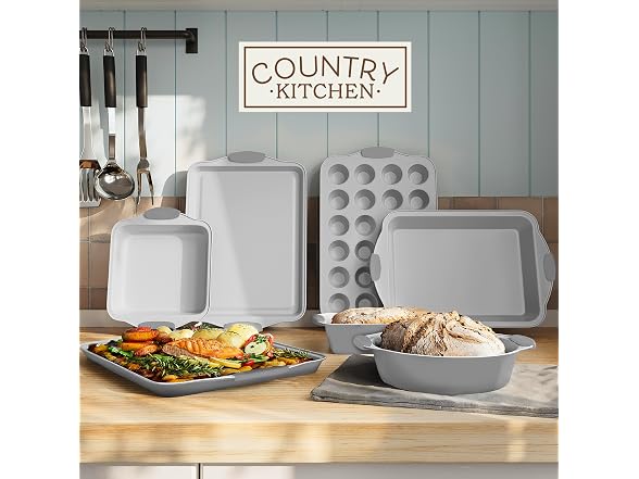 10-Pc Nonstick Stackable Bakeware Set