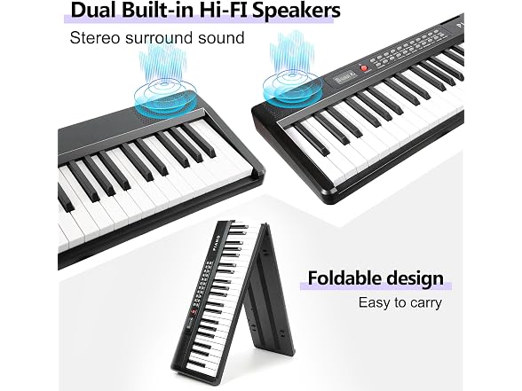 VEIYOUMO 88 Key SEMI-Weighted Piano