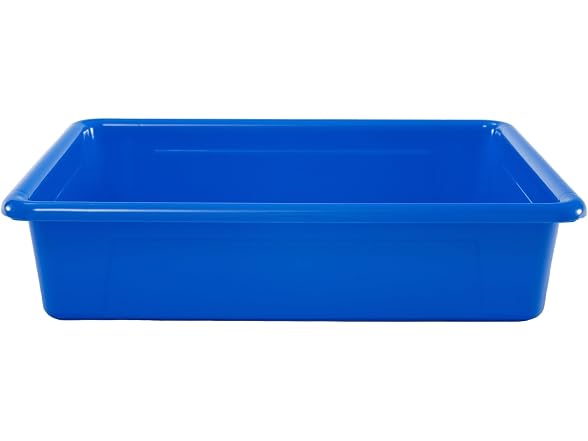 School Smart Sturdy Plastic Storage Tray