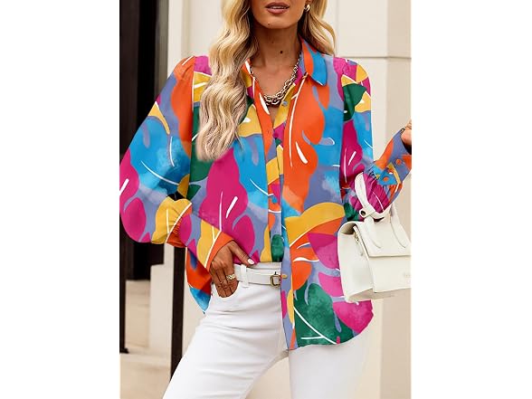 Evaless Women (XL) Long Sleeve Shirt Spring V Tops