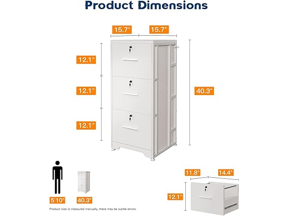AODK File Cabinet Filing Cabinet for Home Office