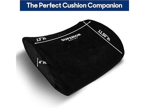 SUPERIOR RELIEF Lumbar Support Pillow