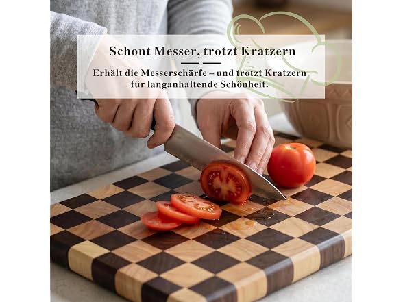 Checkered Cutting Board for Kitchen