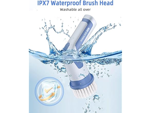Electric Spin Scrubber w/ 8 Brush Heads