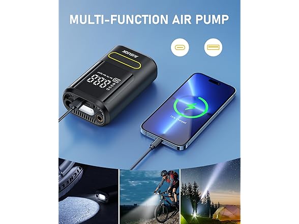 JUSUOX Tire Inflator Portable Air Compressor