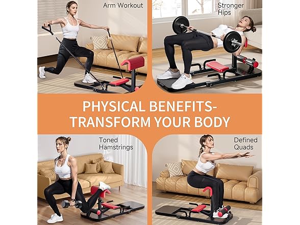 Hip Thrust & Squat Machine for Home