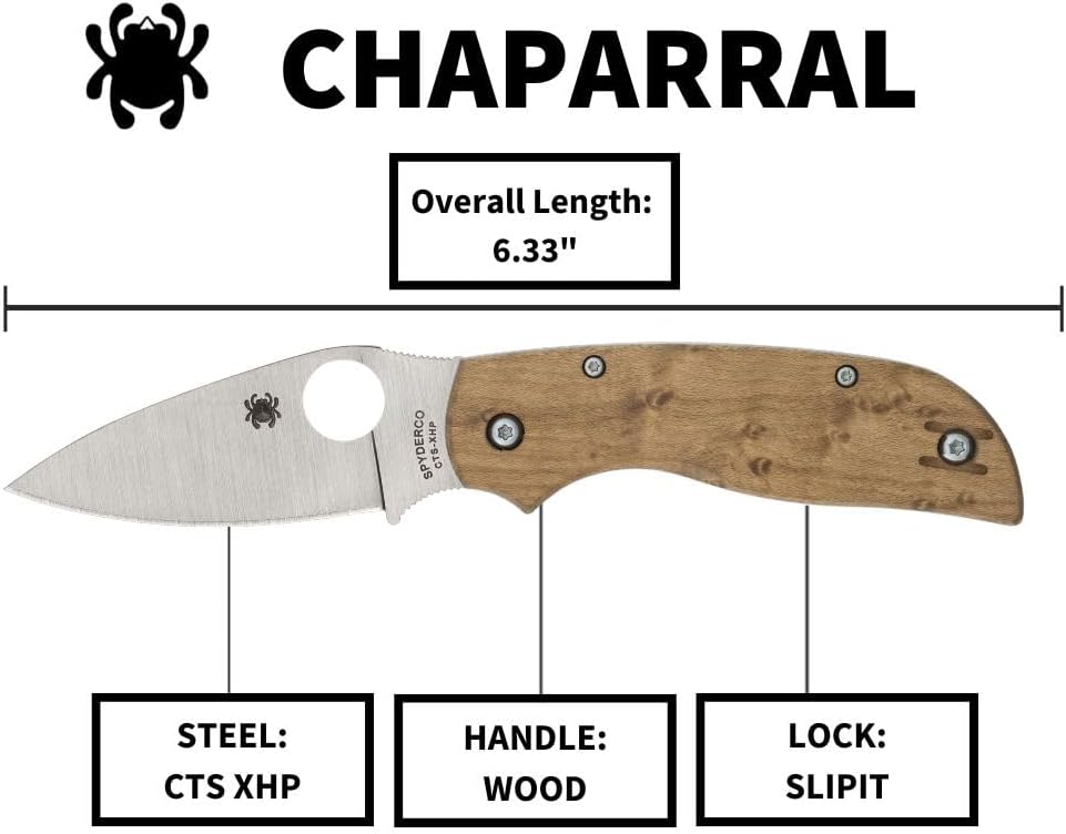 Spyderco Chaparral Slipjoint Maple Wood Knife - Gallery 10
