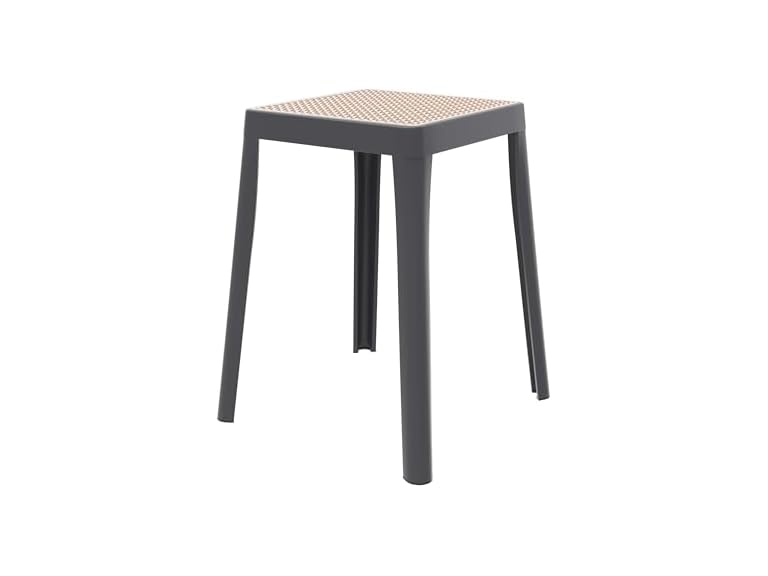 LeisureMod TS12GR Teresse Dining Stool Grey