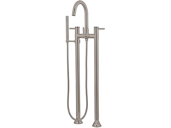 Kingston KS8358DL Freestanding Tub Faucet, Br Nickel