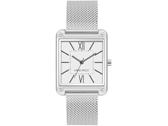 Nine West Women's Mesh Watch Silver
