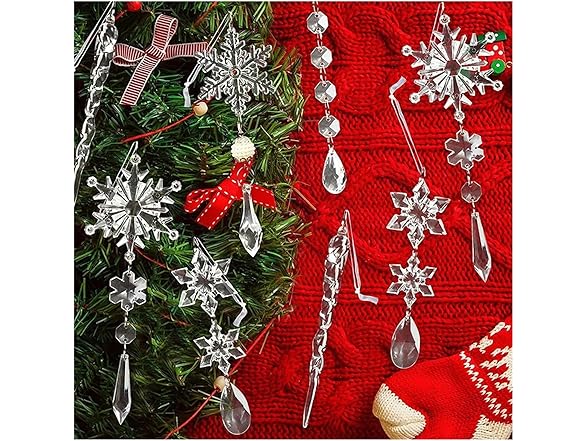 WHYLE 20Pcs Christmas Snowflake