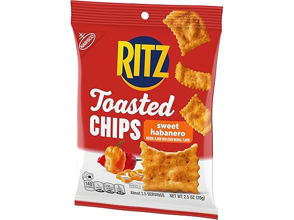 12PK RITZ Toasted Chips Sweet Habanero Crackers