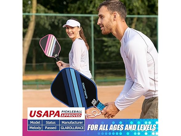 Pickleball Paddles Set of 4 USAPA Approved