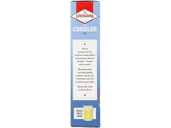 Louisiana Fish Fry Products Fruit Cobbler Mix