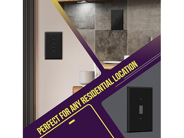  Toggle Switch Wall Plate Jumbo 10Pk