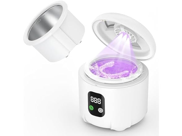 Ultrasonic Retainer Cleaner 25W White