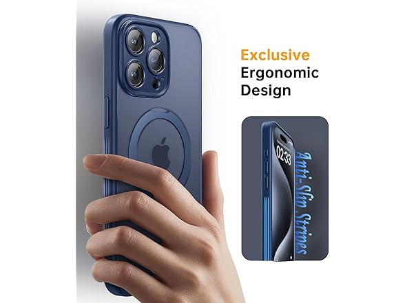 JUESHITUO iPhone 15 Pro Max Case, Blue