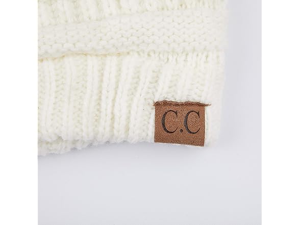 C.C CC Fur Pom Winter Fall Trendy Chunky