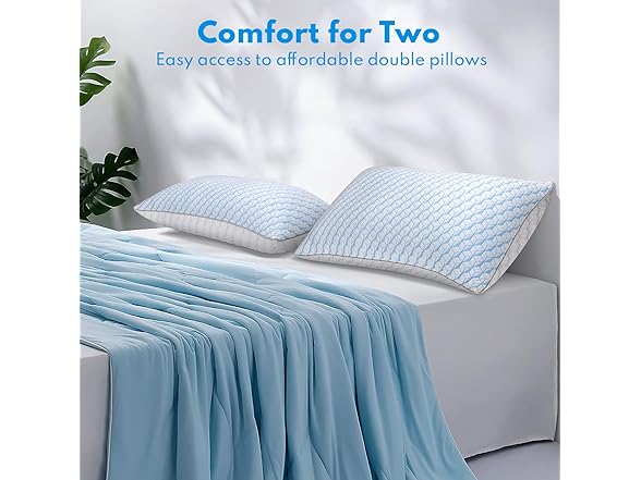 HEYCUZI Cooling Bed Pillows, Queen Size
