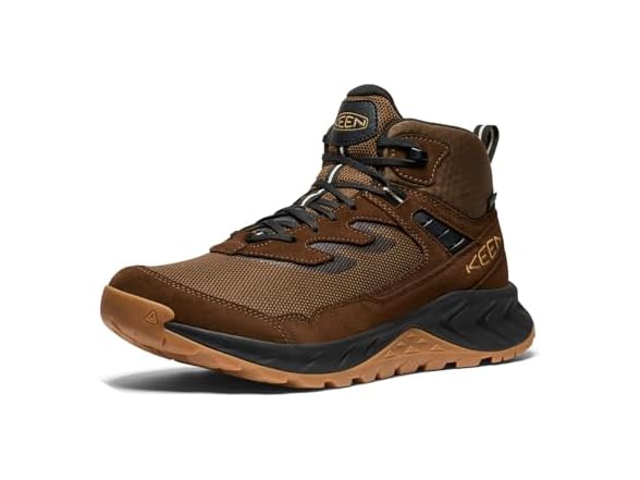 KEEN Men's Hightrail Mid Height Durable Lightweight Breathable Leather Waterproof Hiking Boots