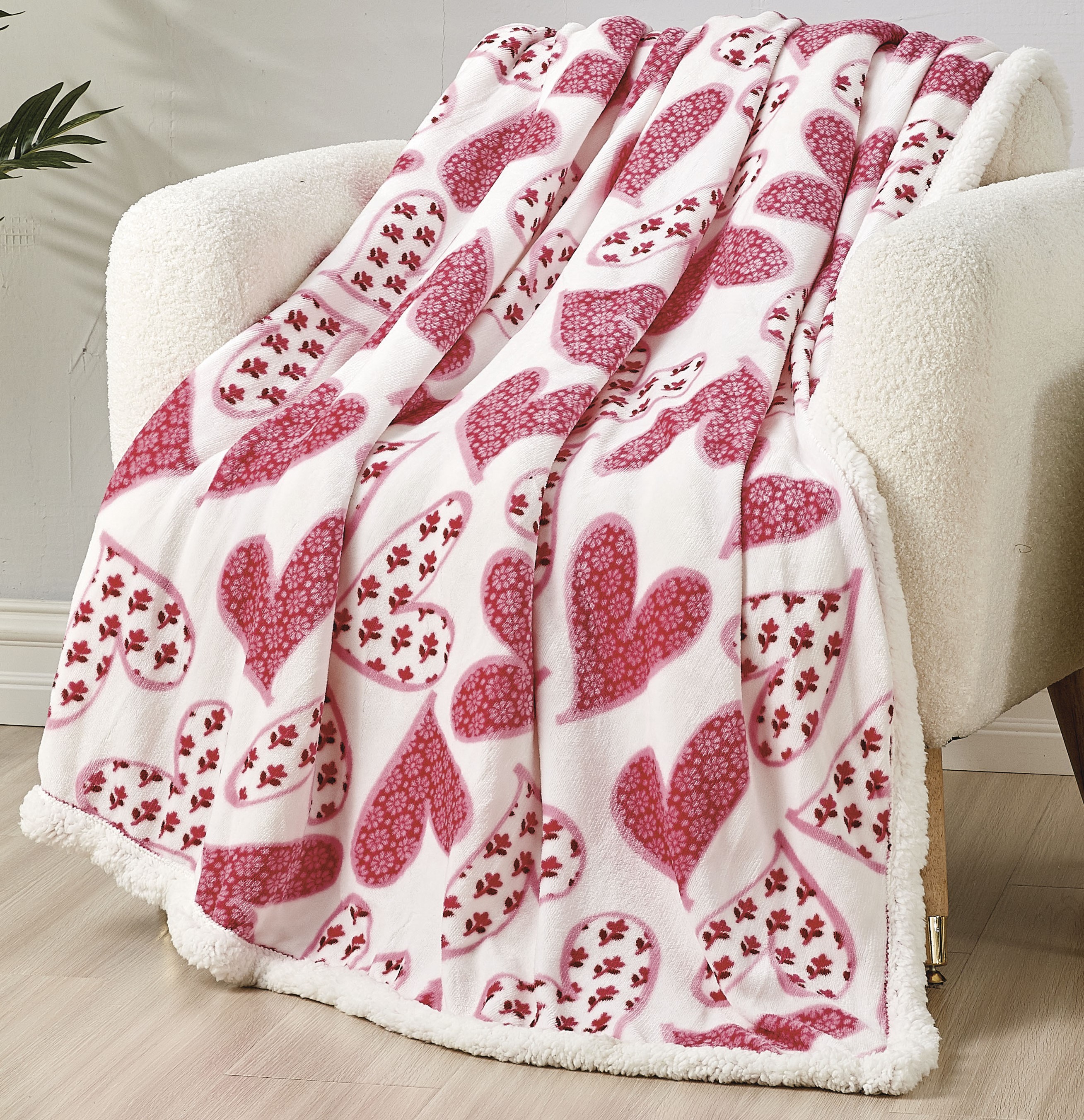 Noble House Scarlett Sherpa Throw - Gallery 6