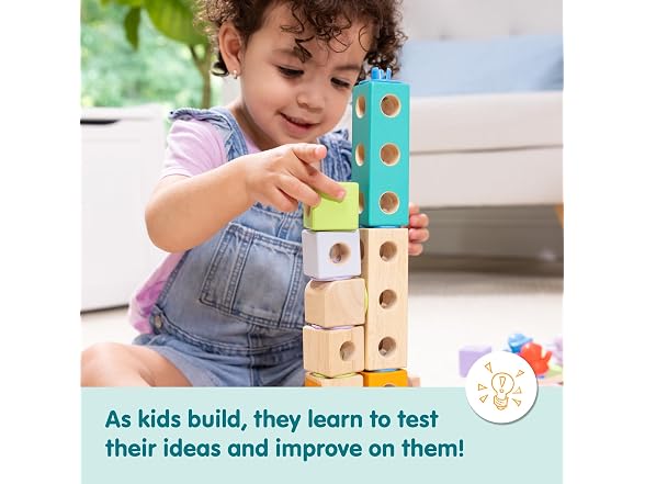 Melissa & Doug Wooden Building Blocks