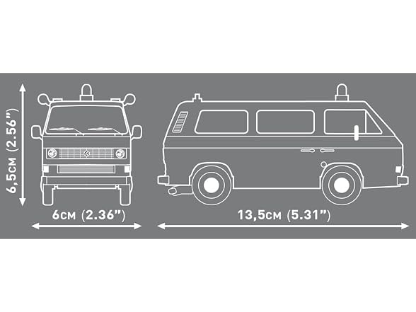 COBI Action Town Volkswagen T3 Police Bus, 144 Pieces