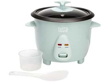 $19.99, Was $29.99, 33% Off! Tasty Mini Rice Cooker, 1.5-Quart, Aqua dealfomo