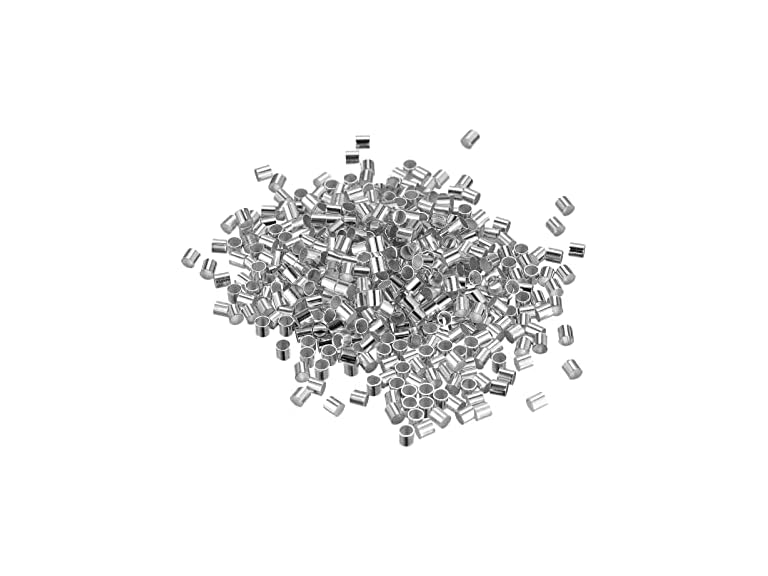 uxcell 1000Pcs Crimp Tube Beads, 2.5x2.5mm Brass D