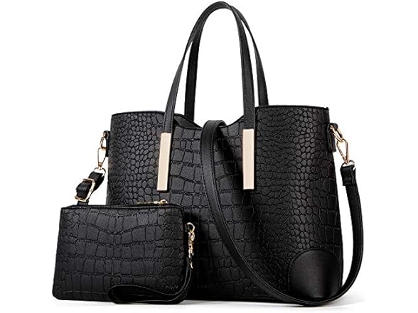 Women's Shoulder Tote Bag Wallet Set