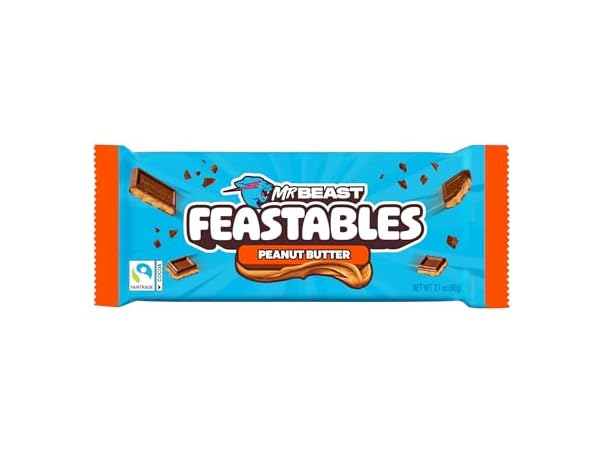 $10.99, Was $18.67, 41% Off! Feastables PB Milk Choc Bar 10ct 2.1oz dealfomo