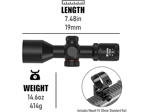 UUQ 3-9x40 Compact Rifle Scope