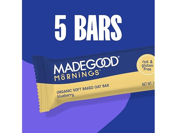 MadeGood Blueberry Bars 5ct