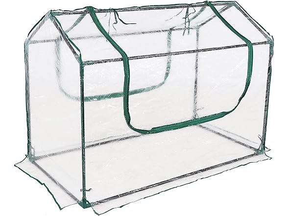 Sunnydaze Decor HB-876 4x2 Foot Mini Greenhouse Clear
