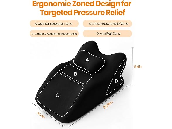 Ruanuo Memory Foam Ergonomic Rest Pillow