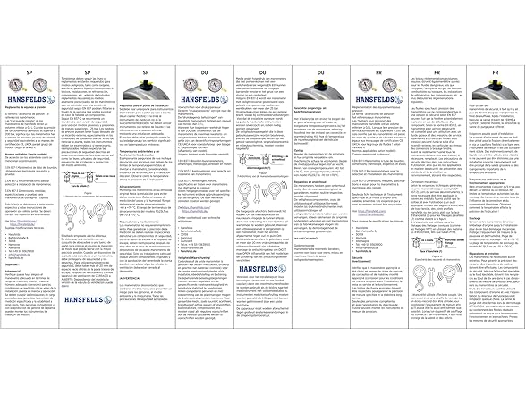 Hansfelds 0-300psi Pressure Gauge