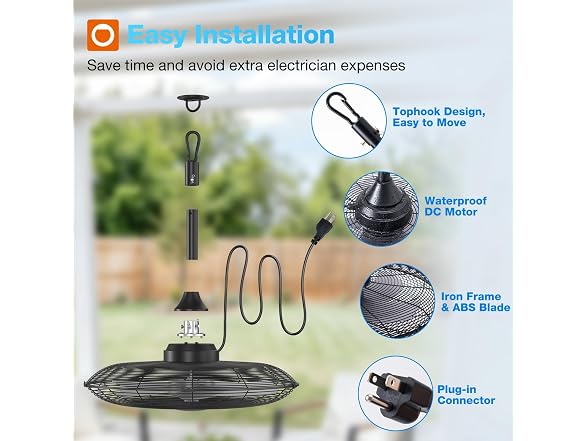 addlon 20in Plug-In Outdoor Fan