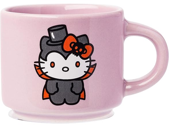 Hello Kitty Halloween 4Pk Mug Set w/Rack