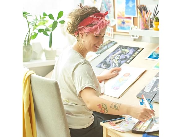 ARTEZA Metallic Watercolor Paint, Silver A701