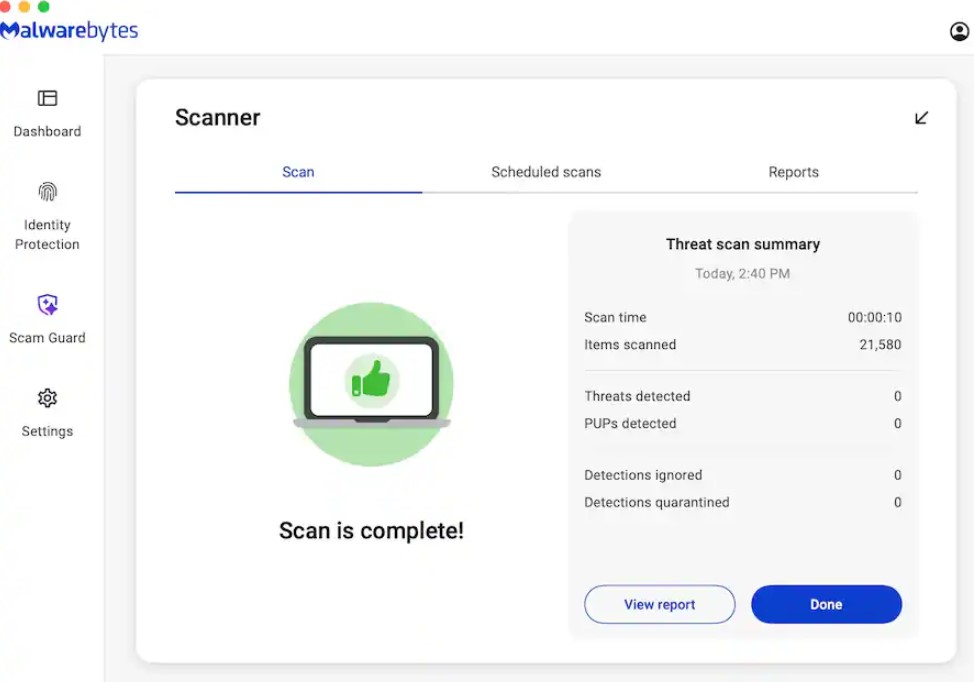 Malwarebytes Standard Premium Software - 3 Devices, 1 Year, Digital - Gallery 8