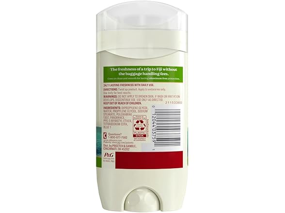 Old Spice Aluminum Free Deodorant Fiji 3oz