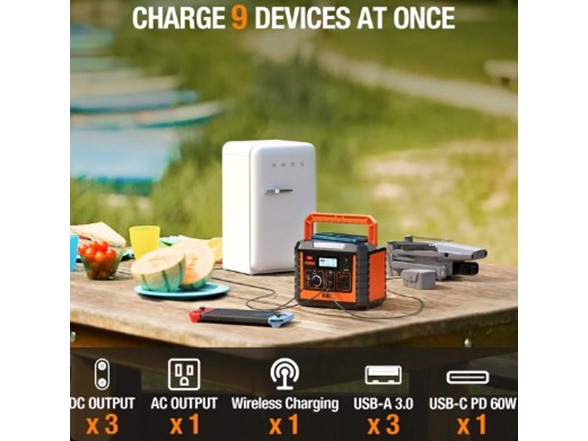 EBL MP330 300W Portable Power Station Orange
