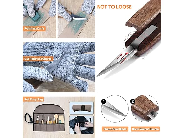 12-piece Wood Carving Set