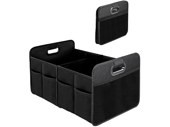 YSSOA 2 Compartments Car Trunk Organizer