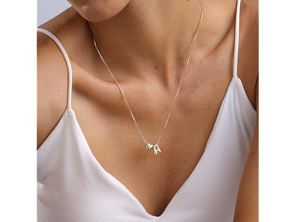 MARYLAX Gold Initial Necklaces