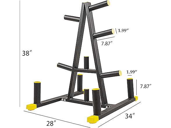 Signature Fitness 2-in-1  Weight Plate Rack