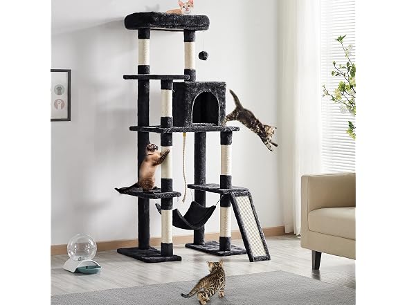 Yaheetech 63in Sturdy Large Cat Tree